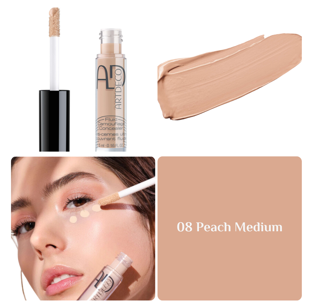 ARTDECO Fluid Camouflage Concealer - 5ml | ارتديكو كونسيلر سائل بتغطية عالية - 5 مل