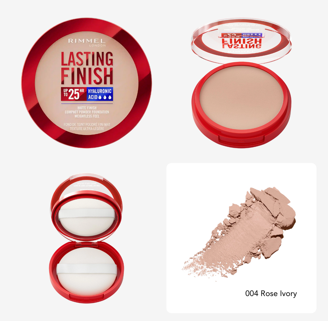 RIMMEL Lasting Finish Compact Powder Foundation - 7g | ريميل بودرة أساس بتغطية عالية - 7 غرام