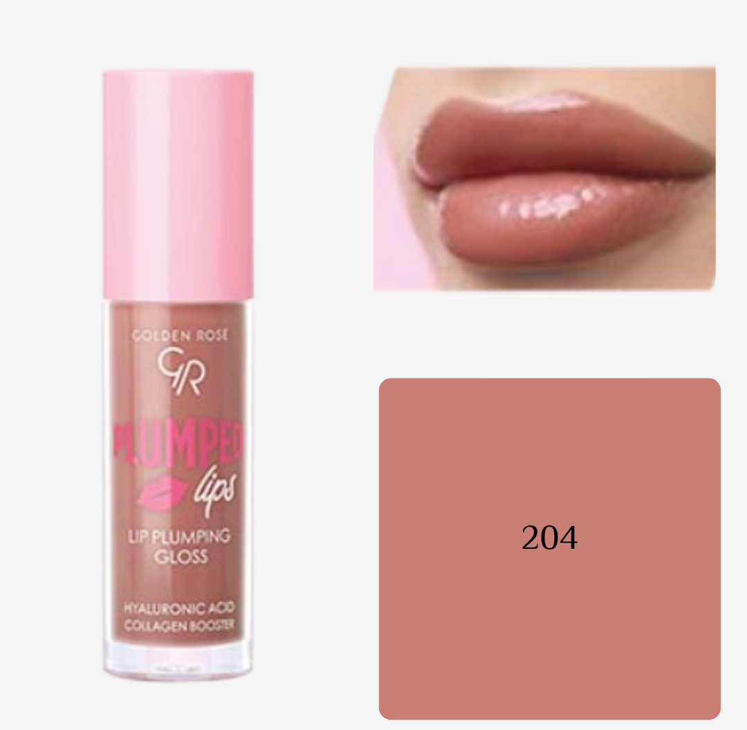 GOLDEN ROSE Plumped Lips Lip Plumping Gloss | كولدن روز غلوس و مالئ للشفاه