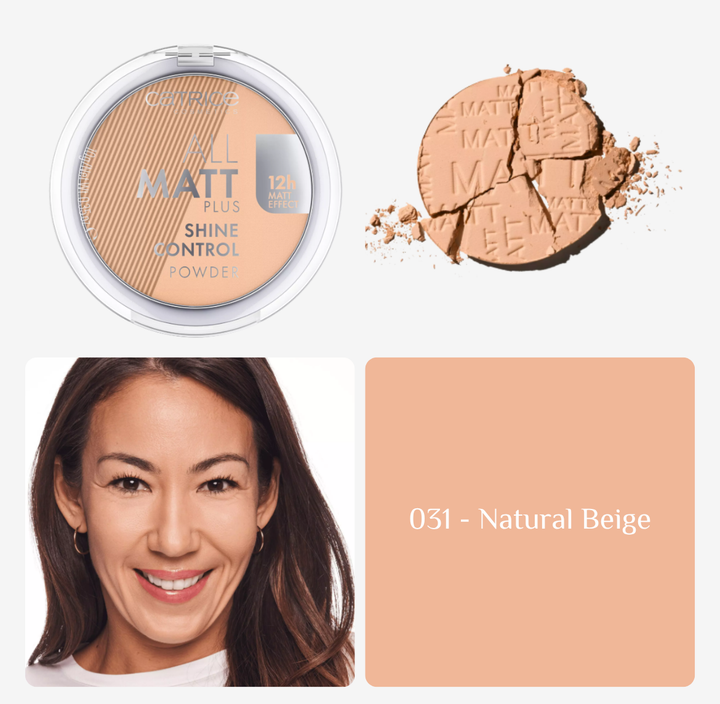 Catrice Powder All Matt Plus - 10g | كاتريس بودرة مضغوطة مات - 10 غرام