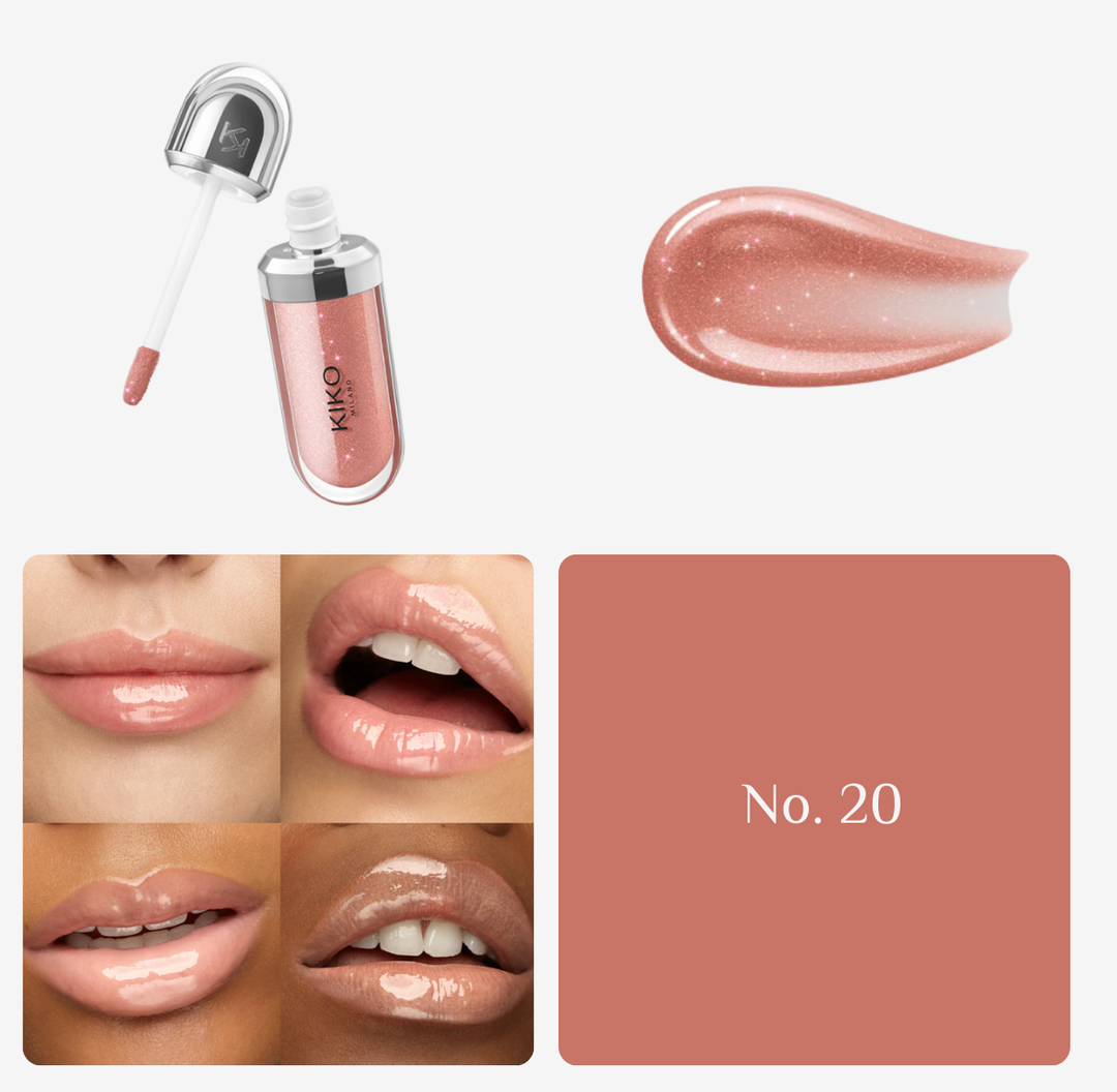 KIKO 3D Hydra Lip Gloss - 6.5ml | كيكو غلوس مرطب للشفاه - 6.5 مل