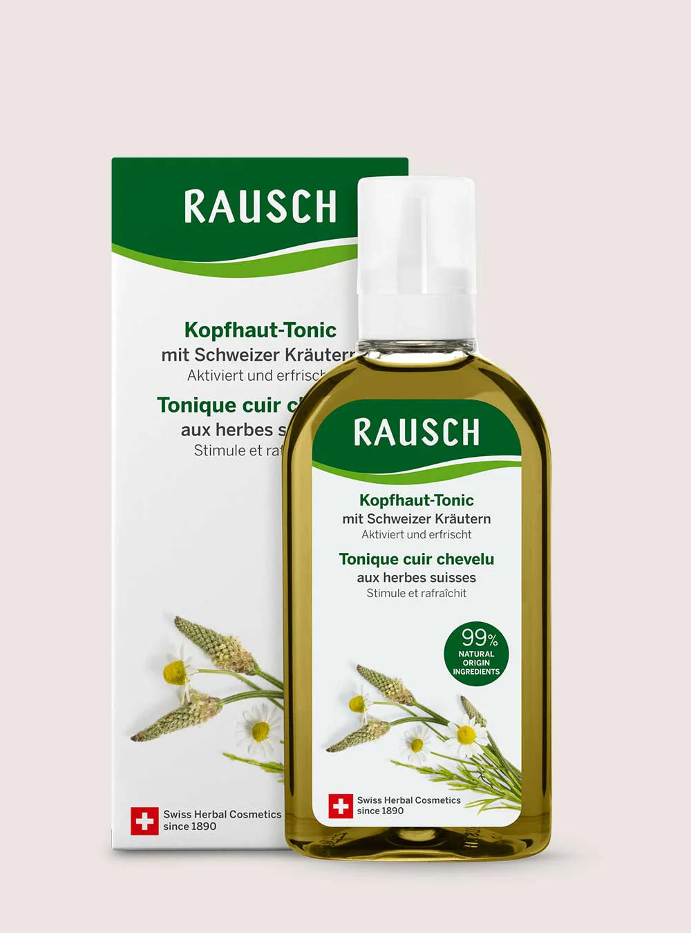 RAUSCH Scalp Tonic With Swiss Herbs - 200ml | راوش تونك لتحغيز فروة الرأس - 200 مل