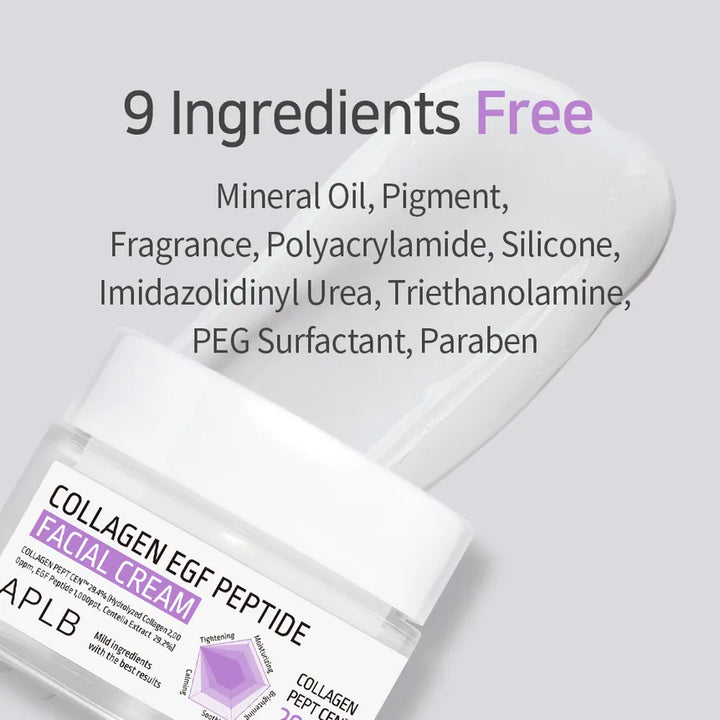 APLB Collagen EGF Peptide Facial Cream - 55ml | اي بي ال بي كريم الوجه بالكولاجين و الببتيدات - 55 مل