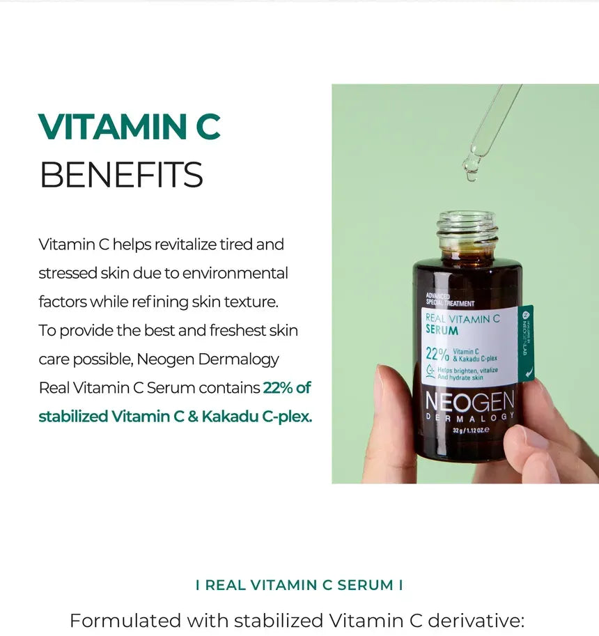 NEOGEN Real Vitamin C Serum - 32g | نيوجين سيروم فيتامين سي - 32 غرام