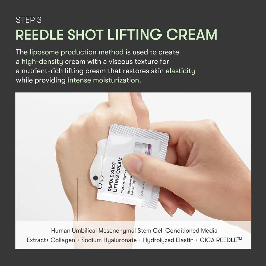 VT Cosmetics reedle shot all in one 3 step mask | في تي كوزمتيك 3 خطوات (سيروم + ماسك + كريم) – استخدام واحد.