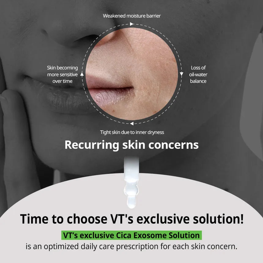VT S4 Moisture Ampoule (Squalane Cica Exosome) - 30ml | في تي كوزمتيك سيروم مرطب للوجه - 30 مل