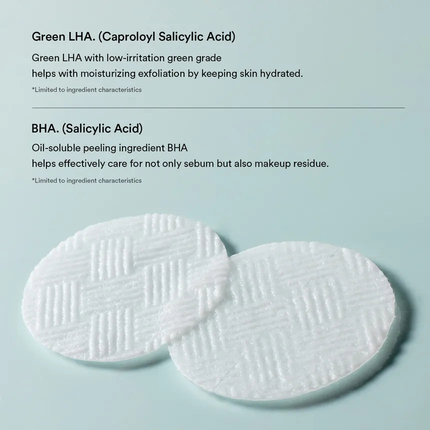 Abib Green LHA Pore Pad Clear Touch - 60 pads | ابيب وسادات تونر بالساليسيليك اسيد - 60 قطعة