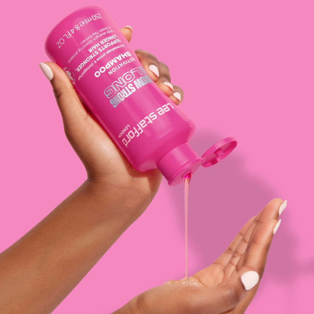 Lee Stafford Grow Strong and Long Activation Shampoo - 500ml | لي ستافورد شامبو لتحفيز نمو الشعر - 500 مل