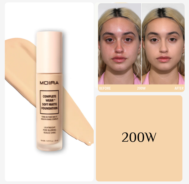 MOIRA Complete Wear Soft Matte Foundation - 30ml | مويرا كريم أساس مات - 30 مل