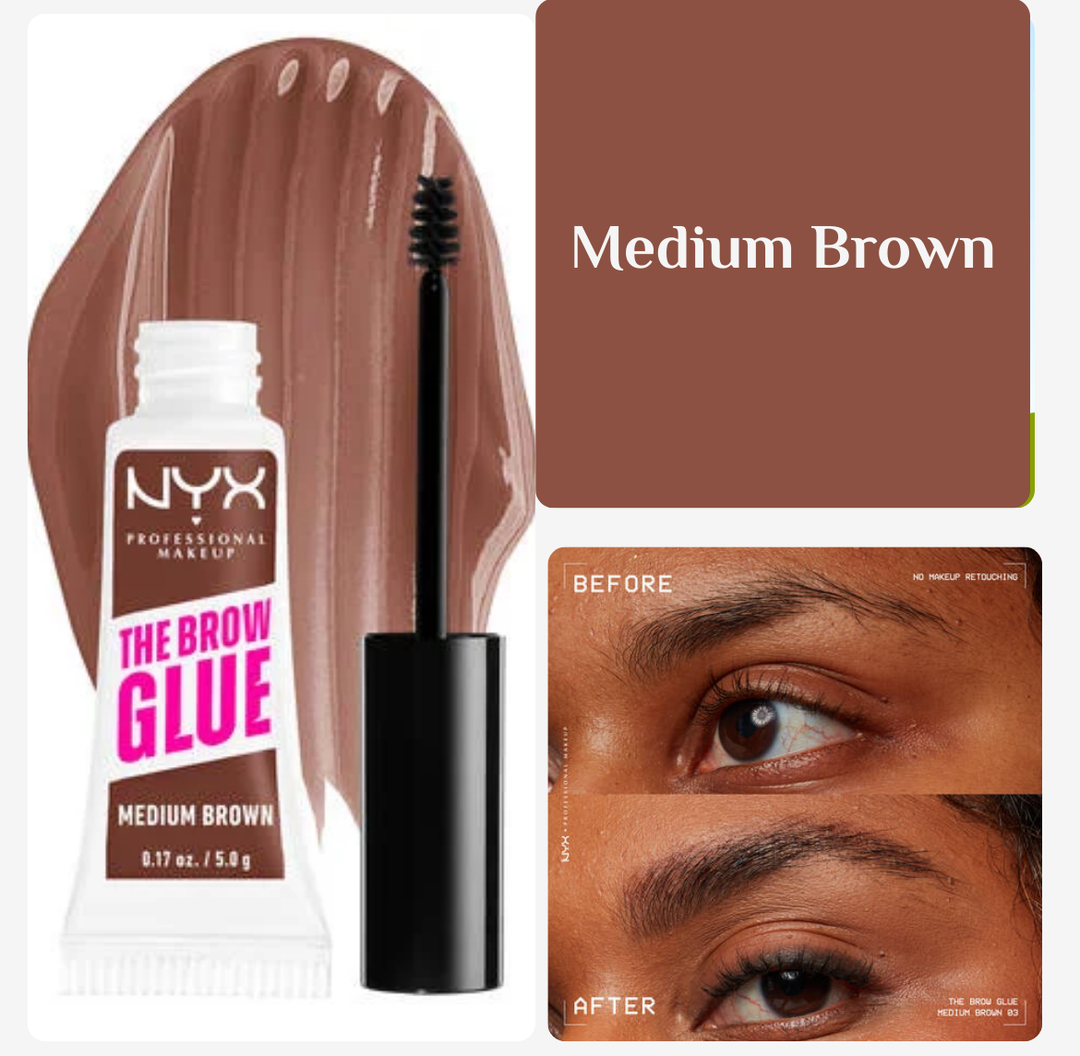 NYX The Brow Glue - 5 g | ان واي اكس جل تصفيف الحواجب - 5 غ