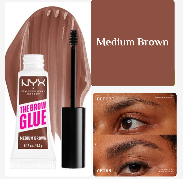 NYX The Brow Glue - 5 g | ان واي اكس جل تصفيف الحواجب - 5 غ