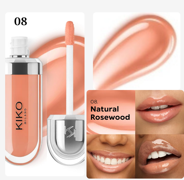 KIKO 3D Hydra Lip Gloss - 6.5ml | كيكو غلوس مرطب للشفاه - 6.5 مل
