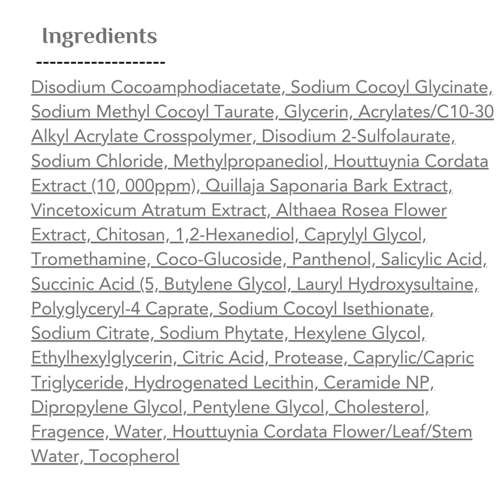 Heartleaf Succinic Acid Moisture Cleansing Foam - 150ml | أنوا غسول رغوي للوجه سكسينيك اسيد - 150 مل