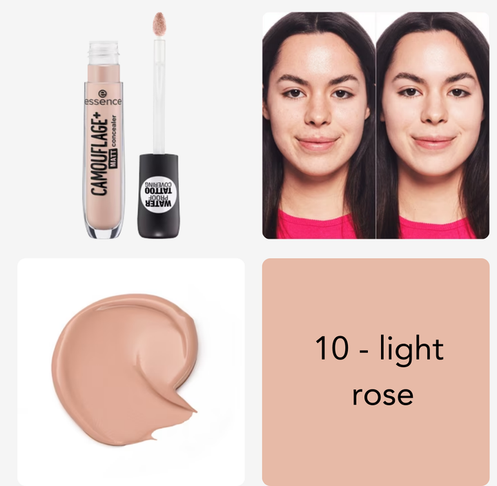 Essence Camouflage+ Matt Concealer | ايسنس كونسيلير مات خافي للعيوب