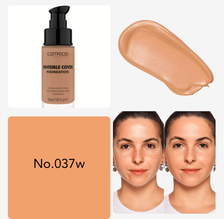 Catrice Invisible Cover Foundation - 30ml | كاتريس كريم أساس بتغطية مخفية - 30 مل