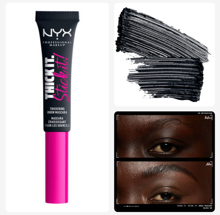 NYX Professional Makeup Thick It Stick It Brow Gel Mascara - 7ml | ان واس اكس ماسكارا الحواجب جل - 7 مل