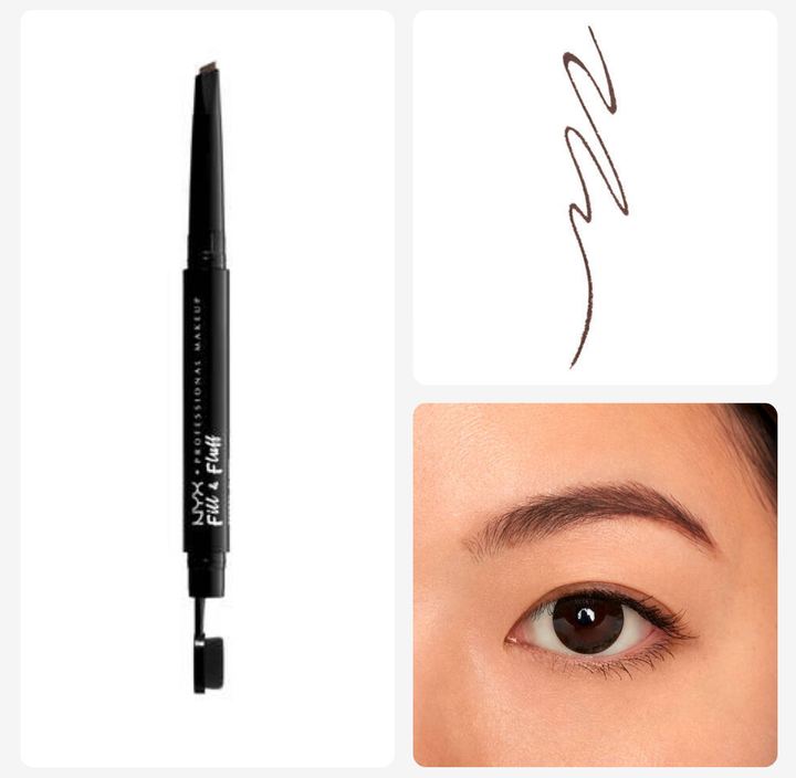 NYX Fill & Fluff Eyebrow Pomade Pencil - 0.2g | ان واي اكس قلم تحديد الحواجب - 0.2 غ