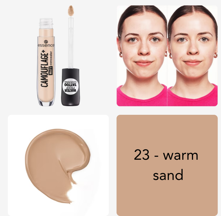 Essence Camouflage+ Matt Concealer | ايسنس كونسيلير مات خافي للعيوب