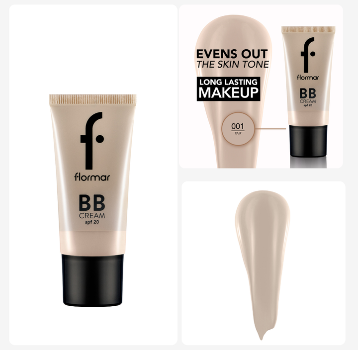 Flormar Bb Cream Spf 20 - 35ml | فلورمار بي بي كريم عامل حماية 20 %  - 35 مل