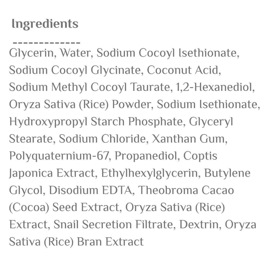 Arencia Rice Mucin Cleanser By Arencia Artisans - 120g | ارنكيا غسول بمستخلص الأرز - 120 غ