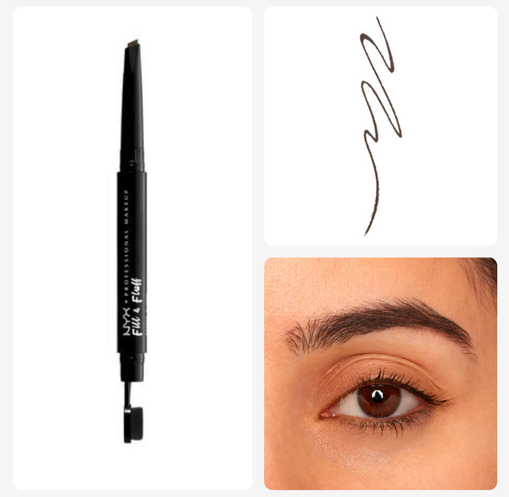 NYX Fill & Fluff Eyebrow Pomade Pencil - 0.2g | ان واي اكس قلم تحديد الحواجب - 0.2 غ