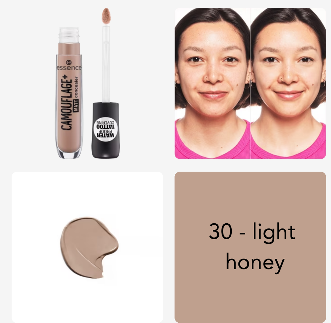 Essence Camouflage+ Matt Concealer | ايسنس كونسيلير مات خافي للعيوب