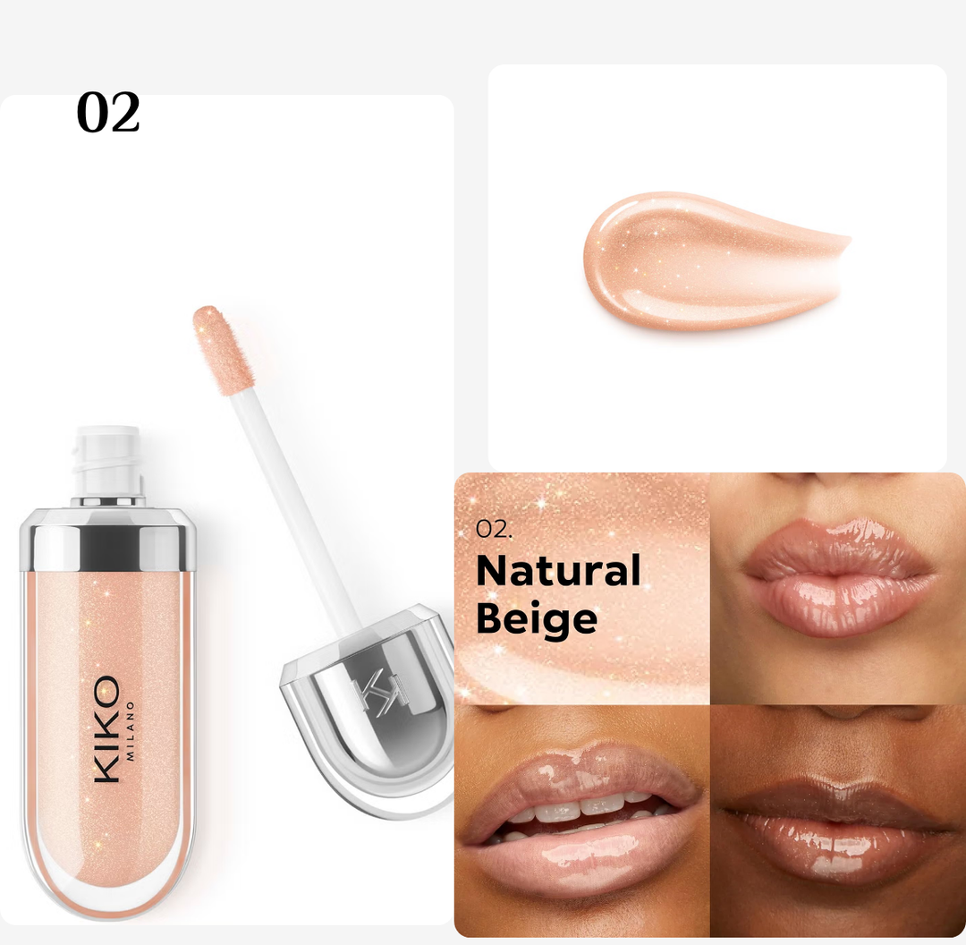 KIKO 3D Hydra Lip Gloss - 6.5ml | كيكو غلوس مرطب للشفاه - 6.5 مل