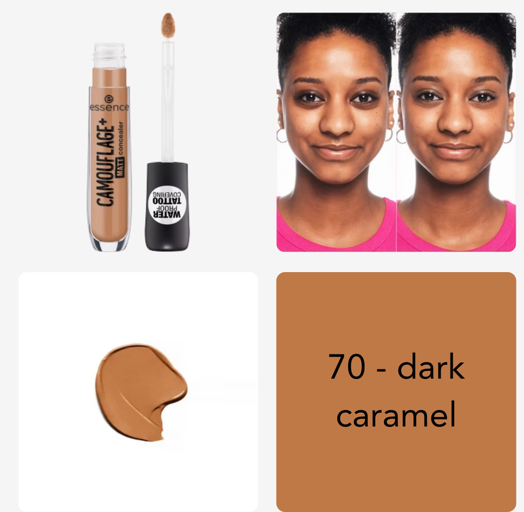 Essence Camouflage+ Matt Concealer | ايسنس كونسيلير مات خافي للعيوب