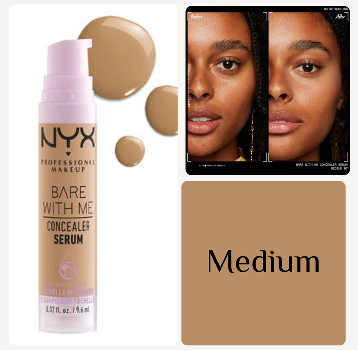 NYX Bare With Me Concealer Serum - 9.6ml | ان واي اكس كونسيلر سيروم - 9.6 مل
