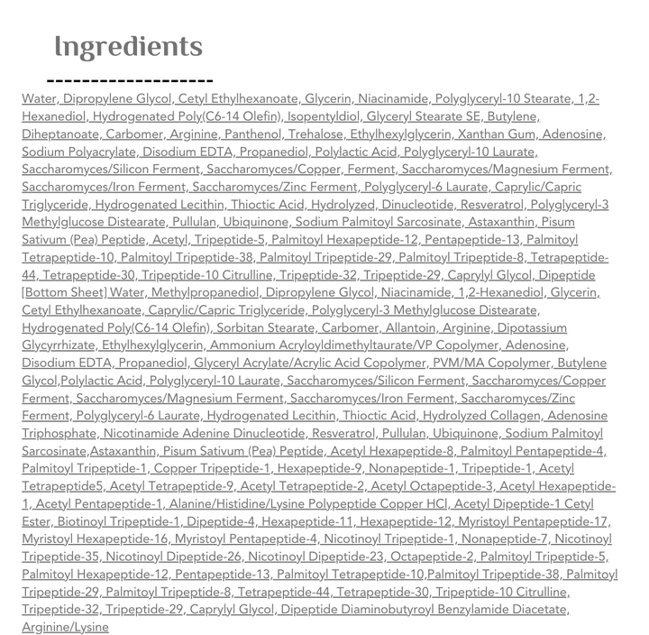 Numbuzin NAD Bio Lifting Full Cover Facial Mask - 4 sheets | نمبوزين ماسك ورقي للوجه - 4 قطع