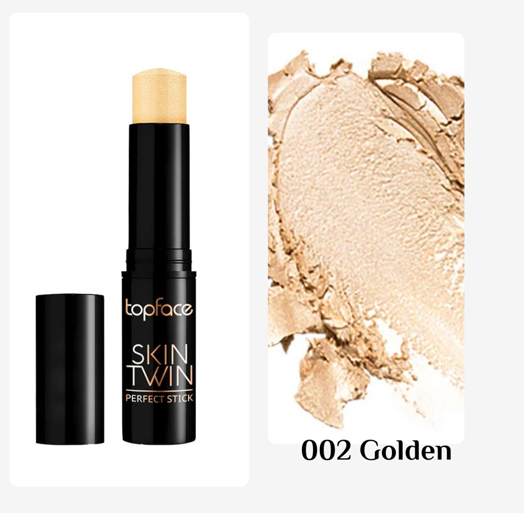 Topface Skin Twin Perfect Stick Highlighter  - 9g | توب فيس سكين توين بيرفكت ستيك هايلايتر – 9 غ