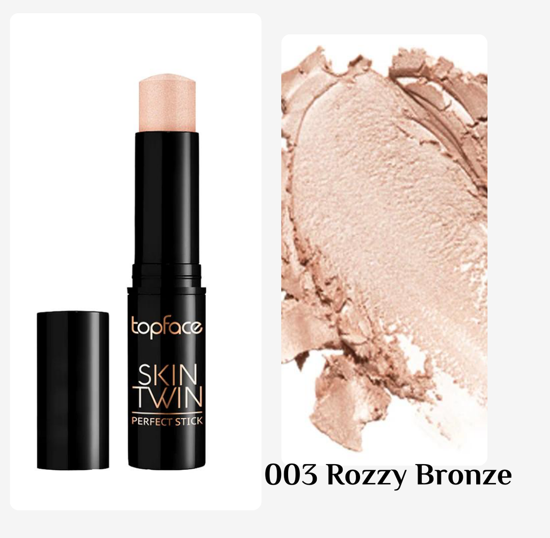 Topface Skin Twin Perfect Stick Highlighter  - 9g | توب فيس سكين توين بيرفكت ستيك هايلايتر – 9 غ