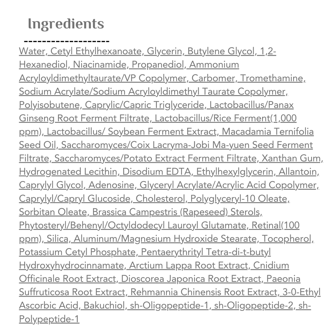 K - SECRET Seoul 1988 Retinal Liposome 1% & Fermented Rice Anti-Aging Face Cream - 50ml | ك سيكريت كريم للوجه ريتينول 1% وبخلاصة الأرز - 50 مل