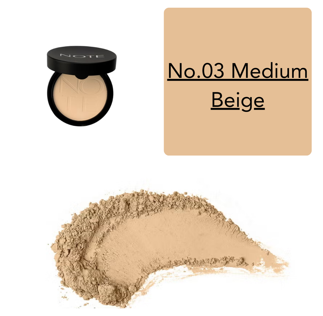 NOTE Luminous Silky Compact Powder Argan Oil - 10g | نوت بودرة مضغوطة للوجه - 10 غرام