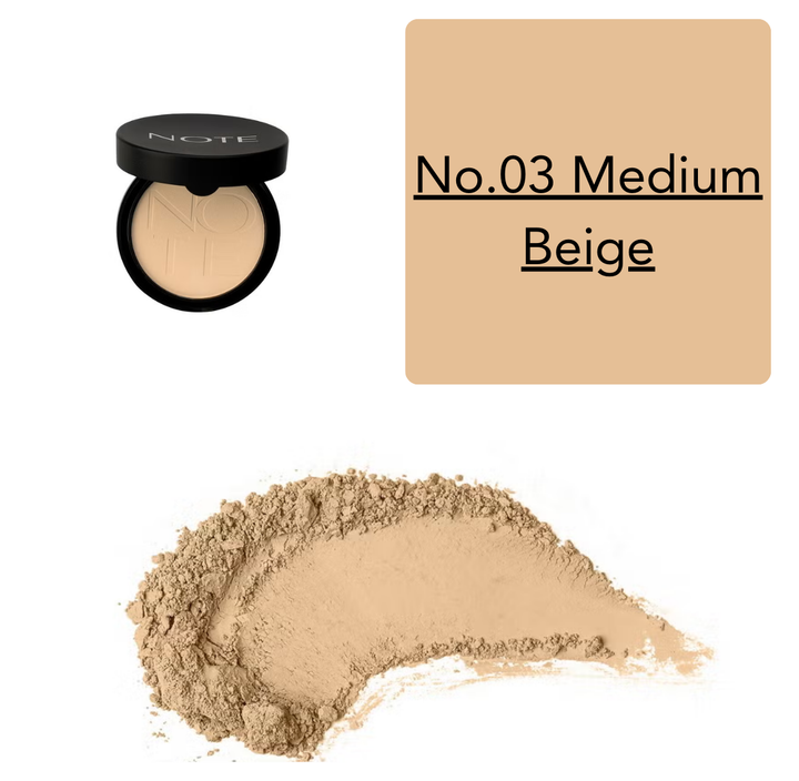 NOTE Luminous Silky Compact Powder Argan Oil - 10g | نوت بودرة مضغوطة للوجه - 10 غرام