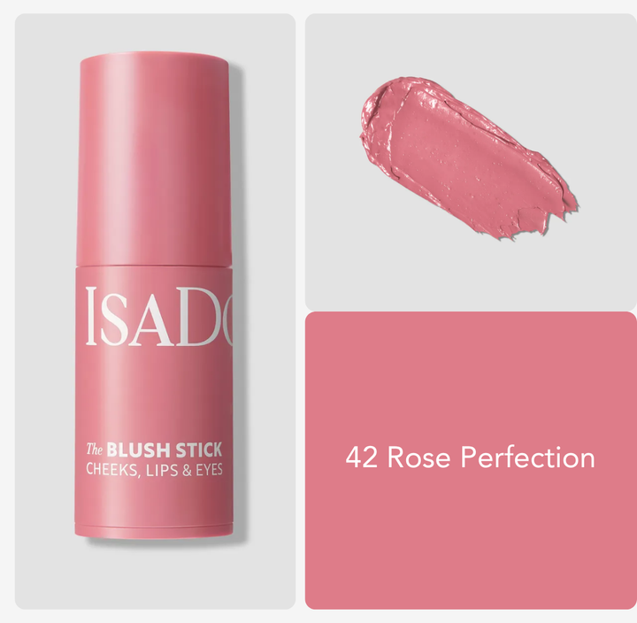 Isadora The Blush Stick Cheeks Lips & Eyes - 5.5g | إيزادورا ذا بلاش ستيك للخدود والشفاه والعيون - 5.5 جم