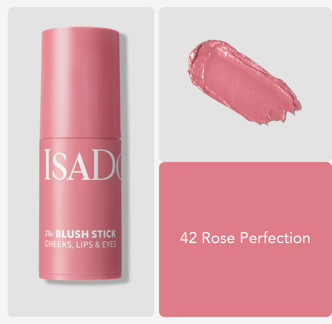 Isadora The Blush Stick Cheeks Lips & Eyes - 5.5g | إيزادورا ذا بلاش ستيك للخدود والشفاه والعيون - 5.5 جم