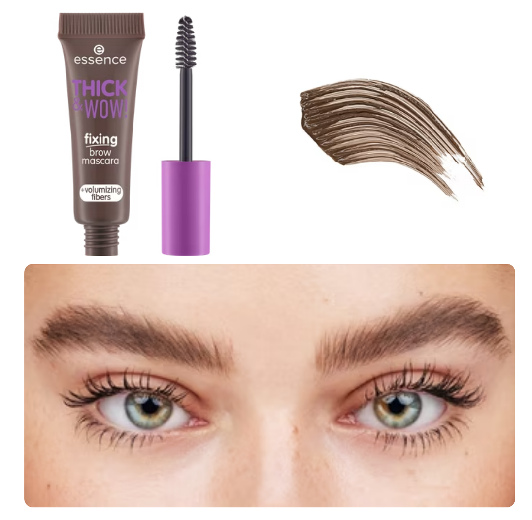 Essence Thick & Wow! Fixing Brow Mascara | ايسنس ماسكارا تحديد الحواجب