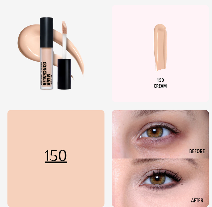 MOIRA Mega Concealer Waterproof Full Coverage - 5g | مويرا كونسيلر ميغا - 5 غ