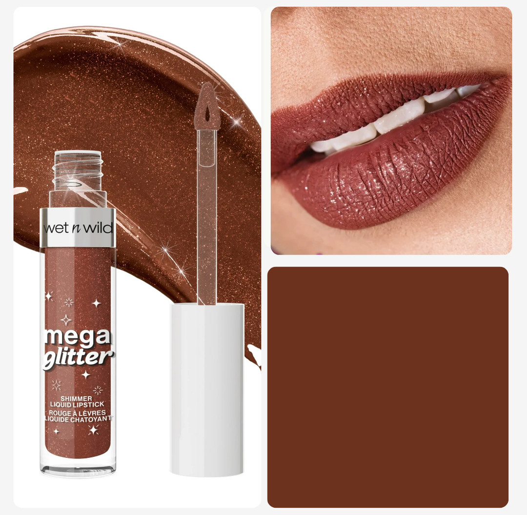 Wet n wild Shimmer Liquid Lipstick - 2.8 g | ويت ان وايلد احمر شفاه لامع - 2.8 غ