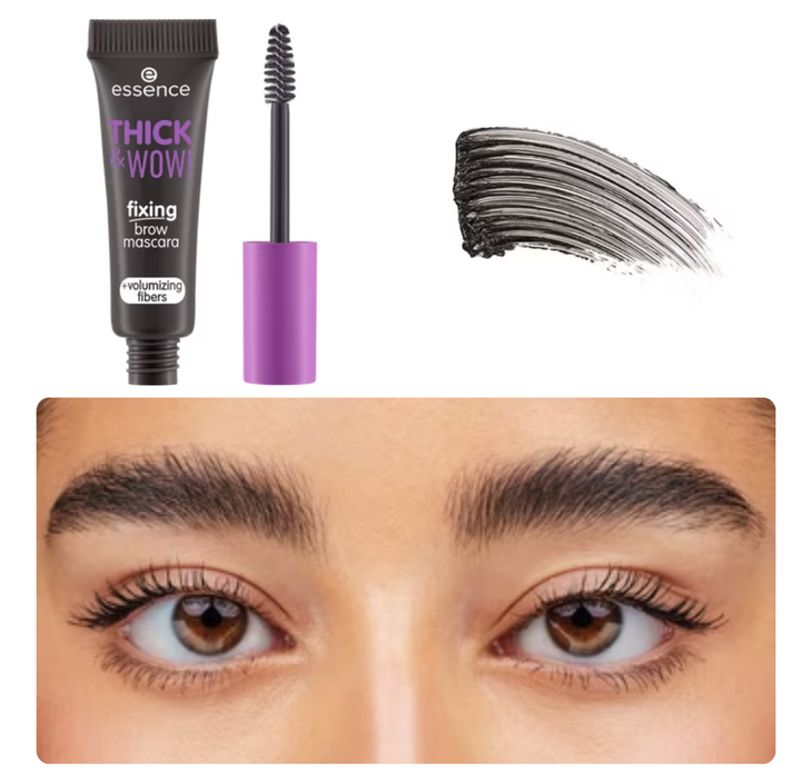 Essence Thick & Wow! Fixing Brow Mascara | ايسنس ماسكارا تحديد الحواجب
