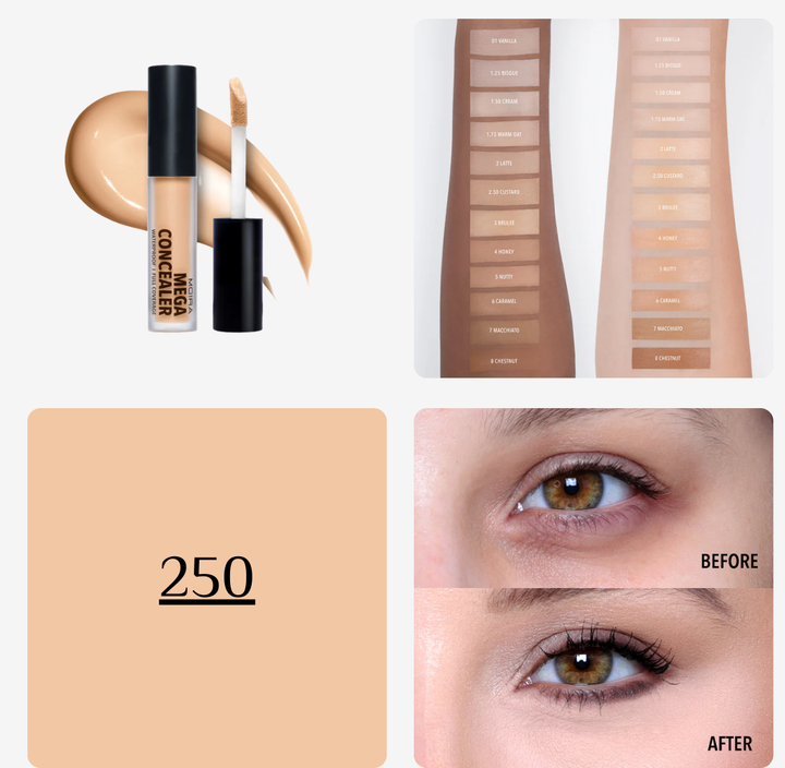 MOIRA Mega Concealer Waterproof Full Coverage - 5g | مويرا كونسيلر ميغا - 5 غ