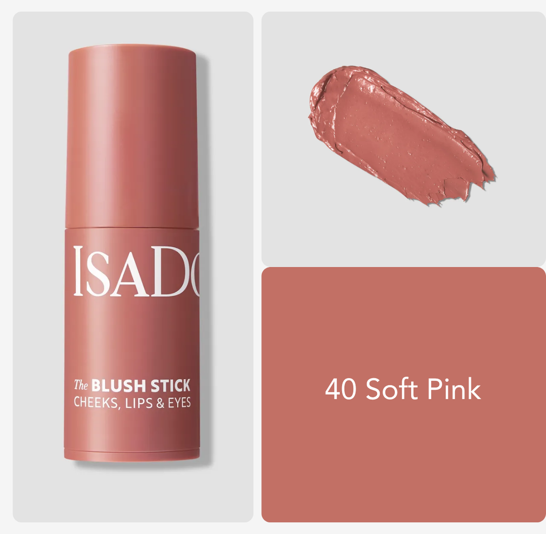 Isadora The Blush Stick Cheeks Lips & Eyes - 5.5g | إيزادورا ذا بلاش ستيك للخدود والشفاه والعيون - 5.5 جم