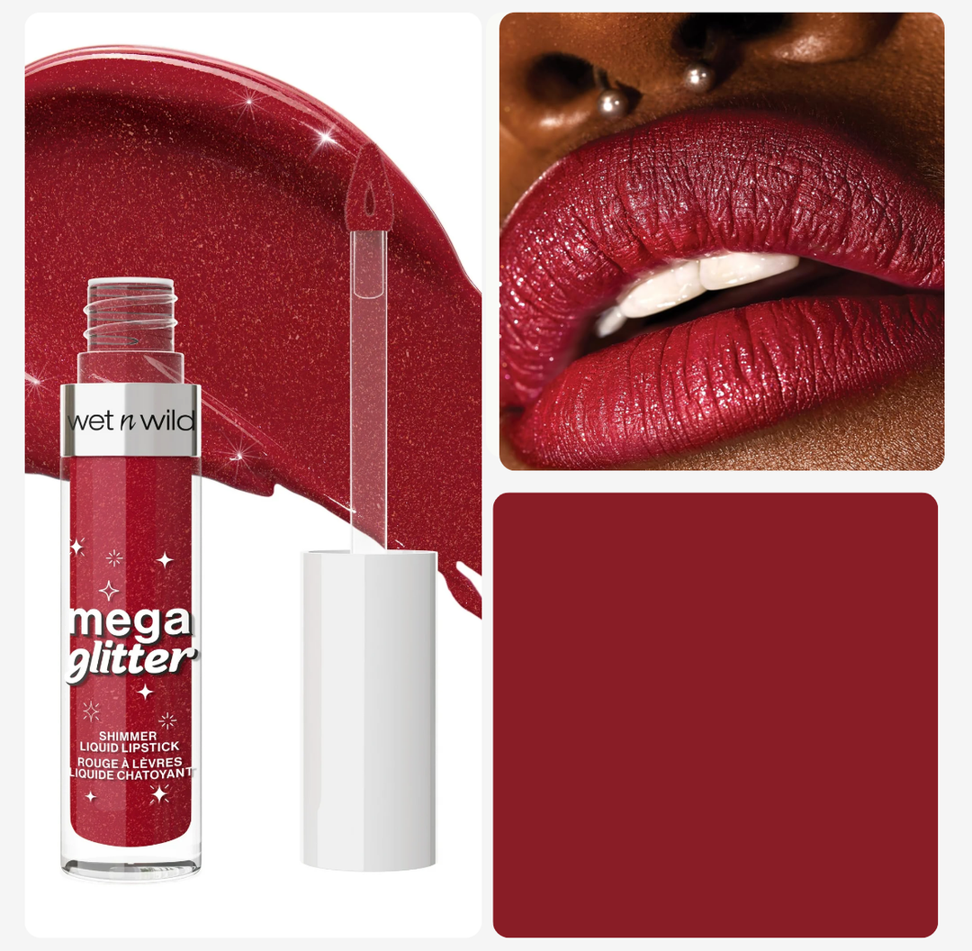 Wet n wild Shimmer Liquid Lipstick - 2.8 g | ويت ان وايلد احمر شفاه لامع - 2.8 غ