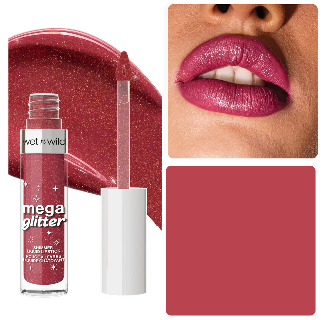Wet n wild Shimmer Liquid Lipstick - 2.8 g | ويت ان وايلد احمر شفاه لامع - 2.8 غ