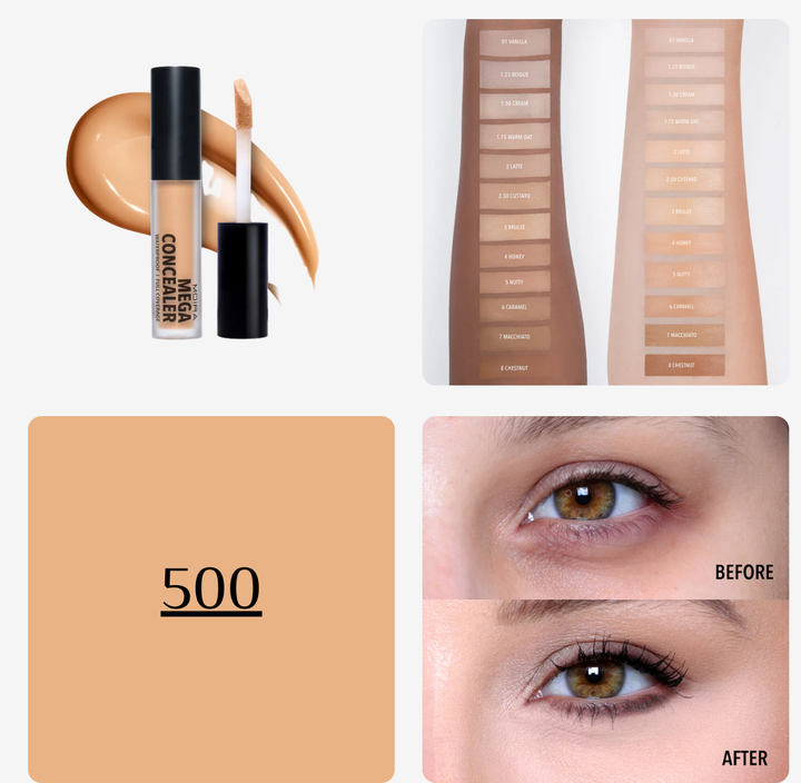 MOIRA Mega Concealer Waterproof Full Coverage - 5g | مويرا كونسيلر ميغا - 5 غ