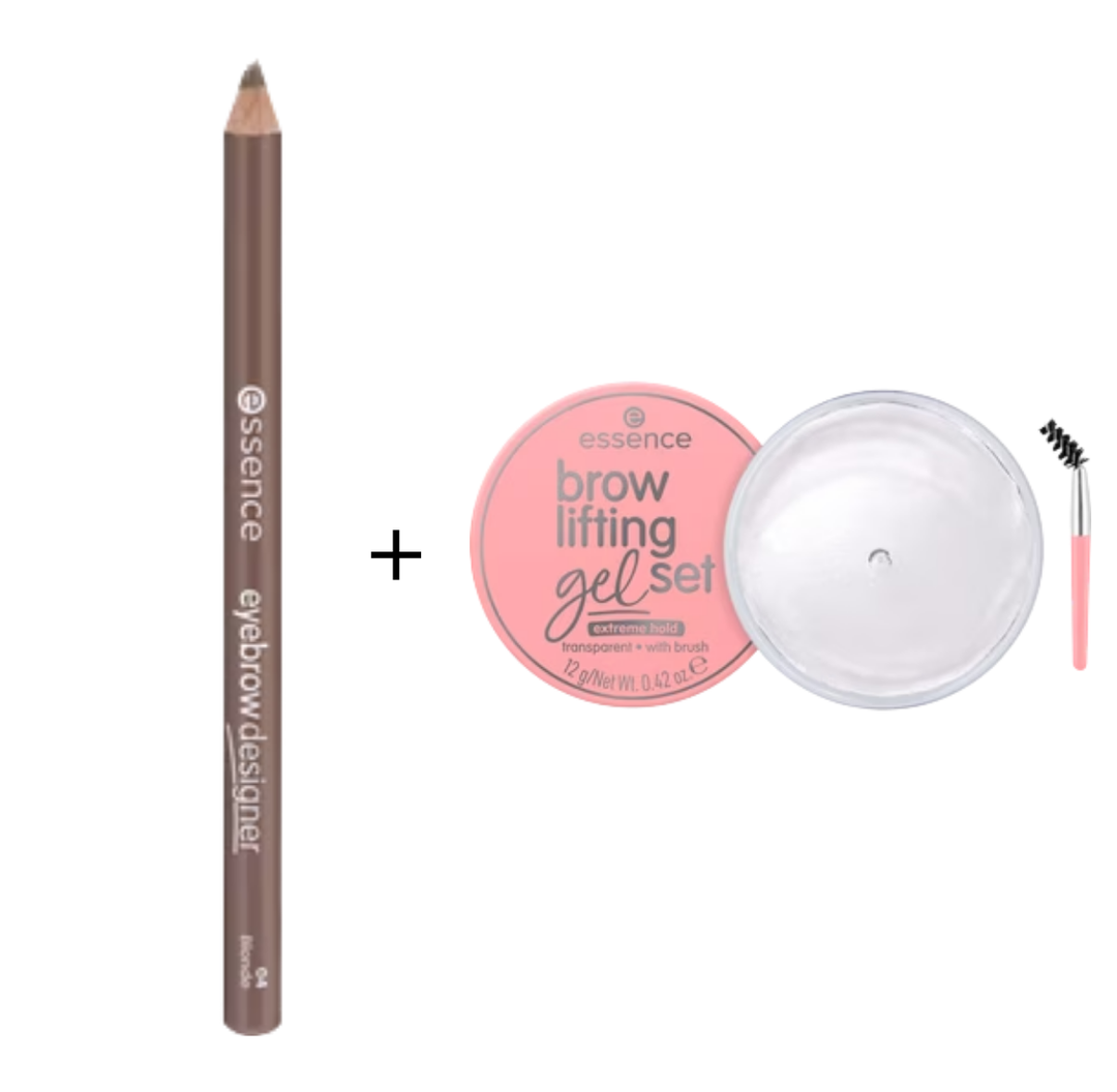 Essence Eyebrow Designer & Brow Lifting Gel offer | عرض إيسنس قلم تحديد الحواجب + جل تصفيف الحواجب