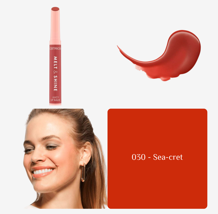 Catrice Melt & Shine Juicy Lip Balm - 1.3g | كاتريس مرطب شفاه مع لون - 1.3 غرام