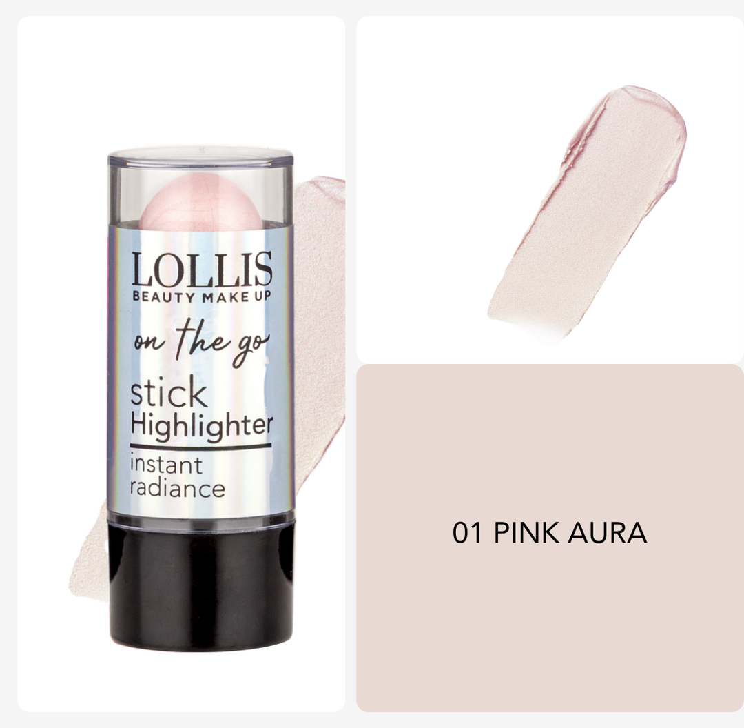 LOLLIS Stick Highlighter Instant Radiance - 6.5g | هايلايتر لوليس ستيك لإشراقة فورية – 6.5 جم