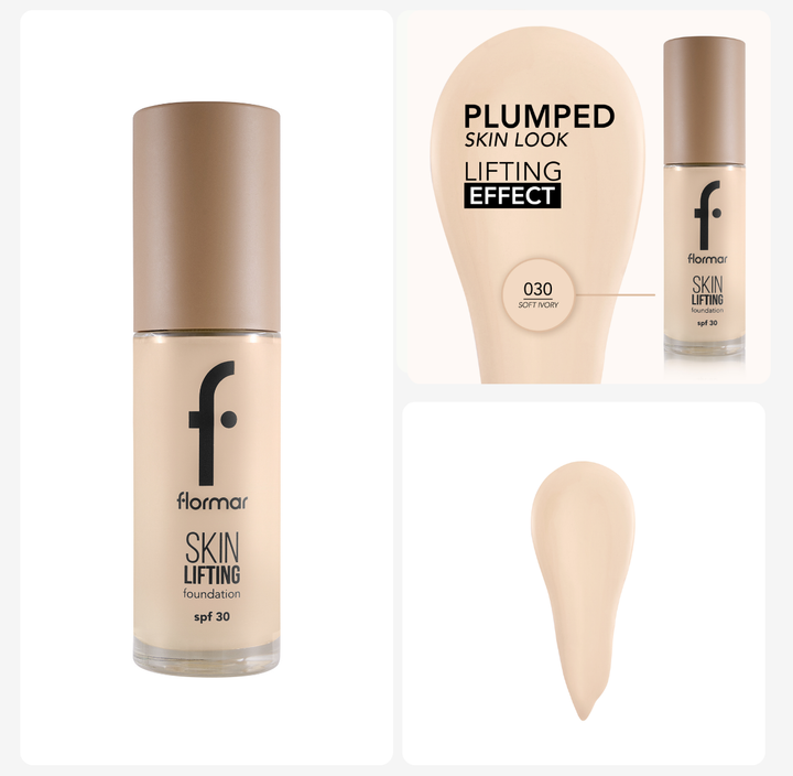Flormar Skin Lifting Foundation Spf30 - 30ml | فلورمار كريم اساس بعامل خماية 30 - 30 مل